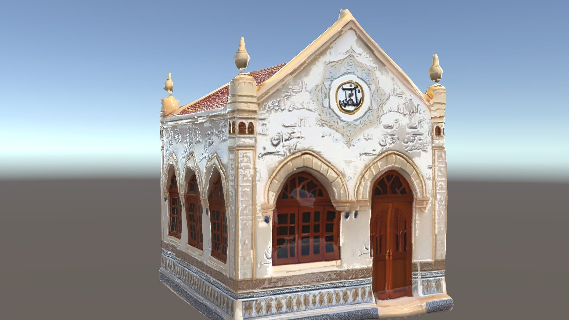 Islamic Architectural Building Model Pack Low-poly 3D model_12