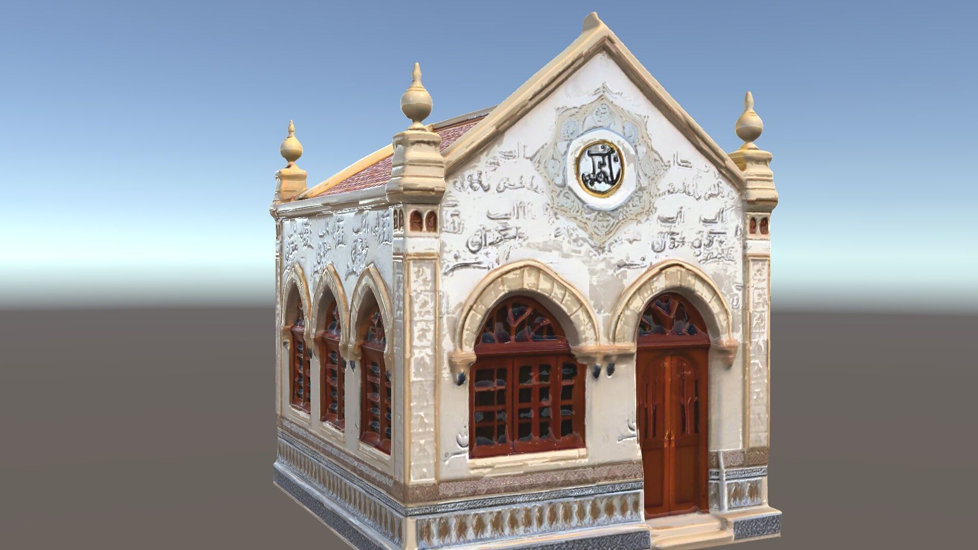 Islamic Architectural Building Model Pack Low-poly 3D model_5