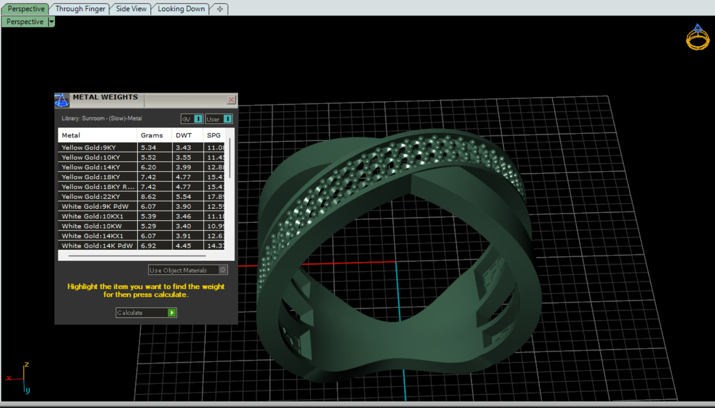 Crossover Pave Diamond Ring 3D print model_2