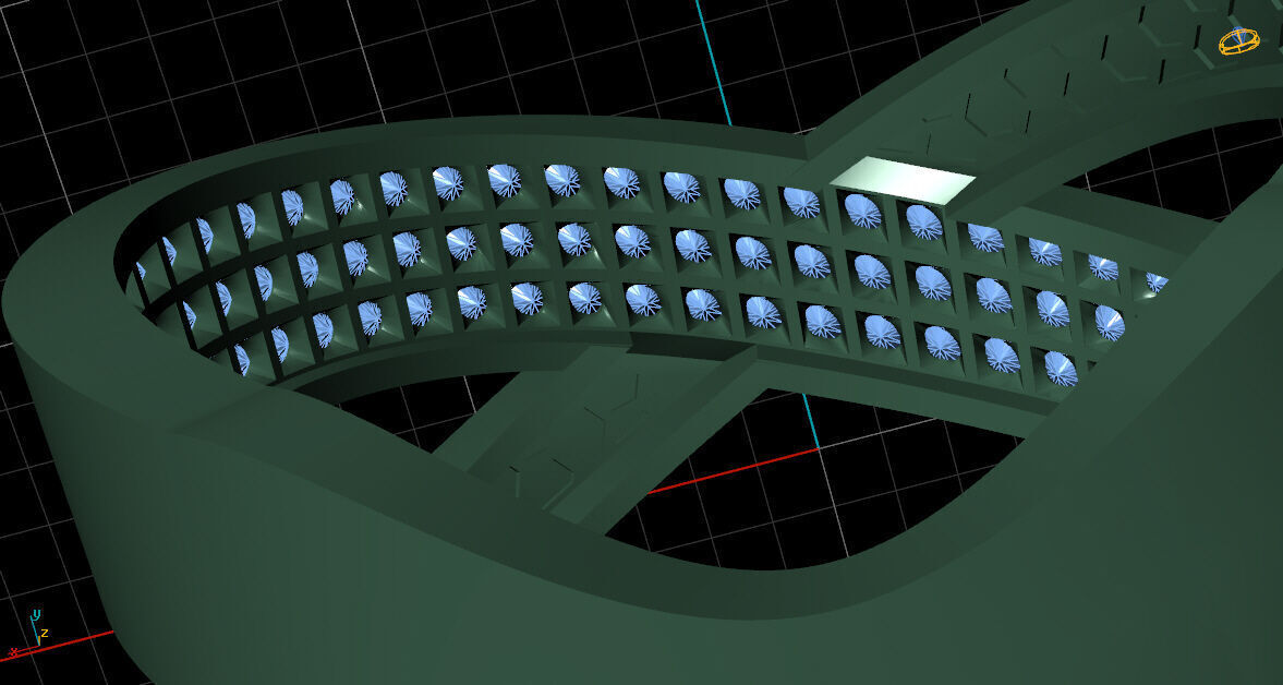 Crossover Pave Diamond Ring 3D print model_1