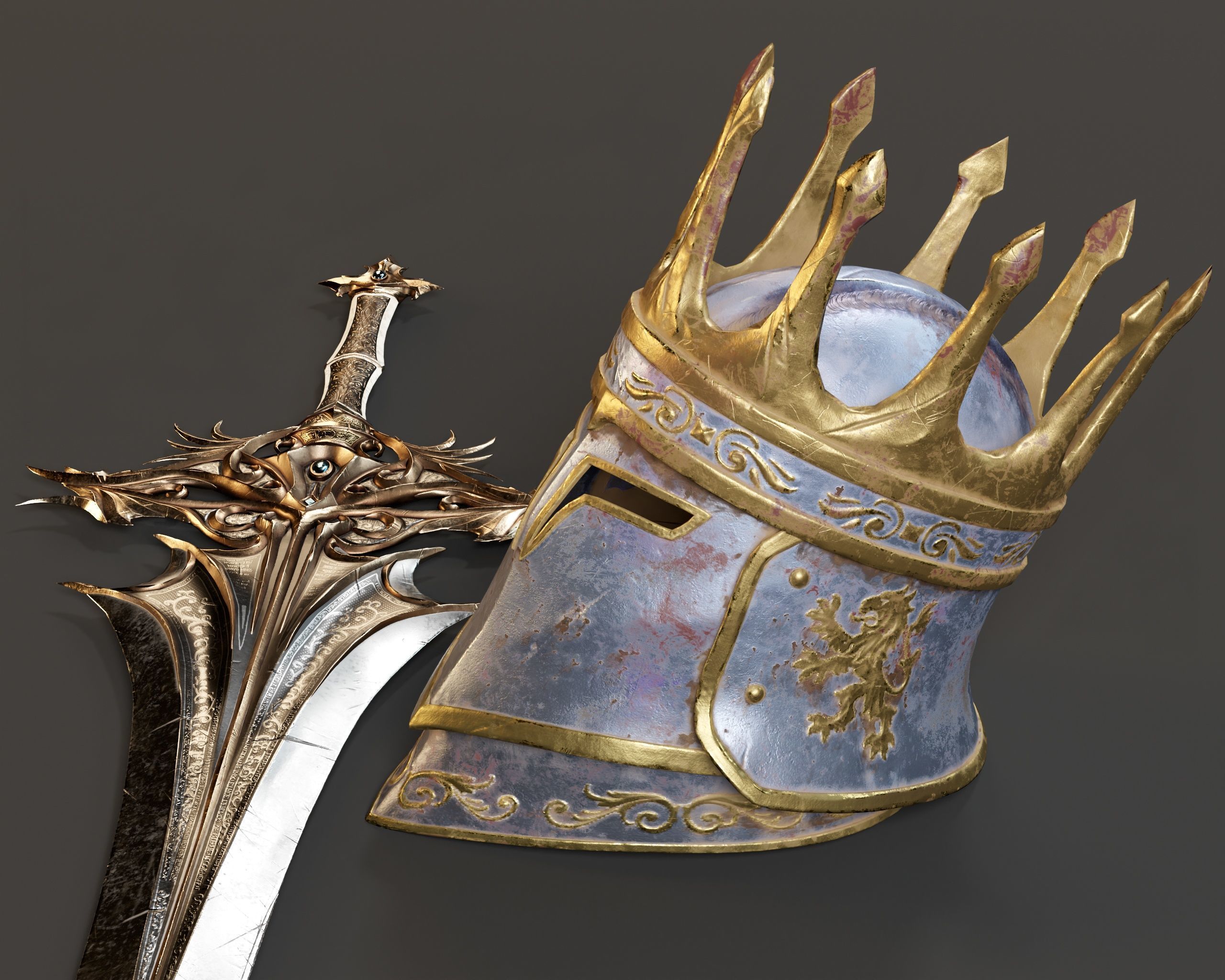 Paladin Gear 3D Model Collection_9