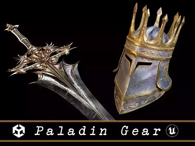 Paladin Gear 3D Model Collection