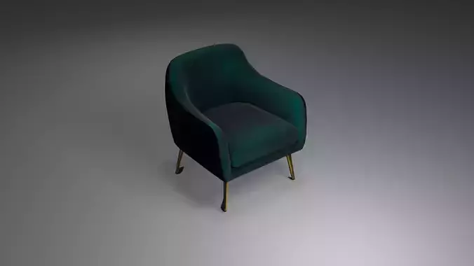 Modern Velvet Armchair