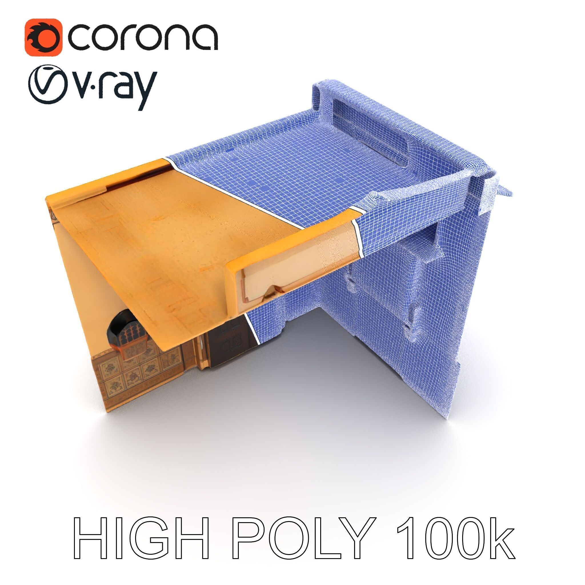 Ornate Arabic Architecture Model Pack Low-poly 3D model_26