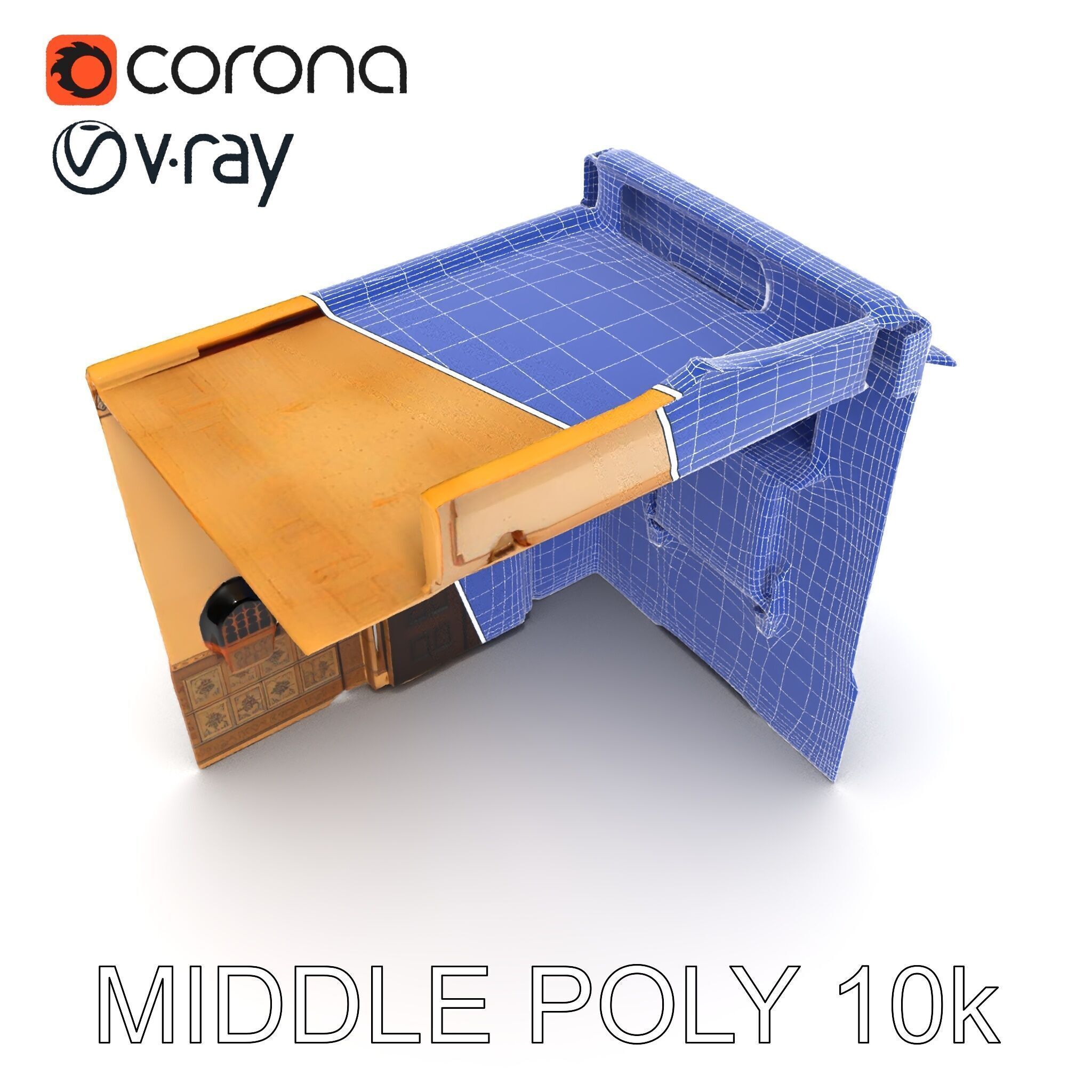 Ornate Arabic Architecture Model Pack Low-poly 3D model_30