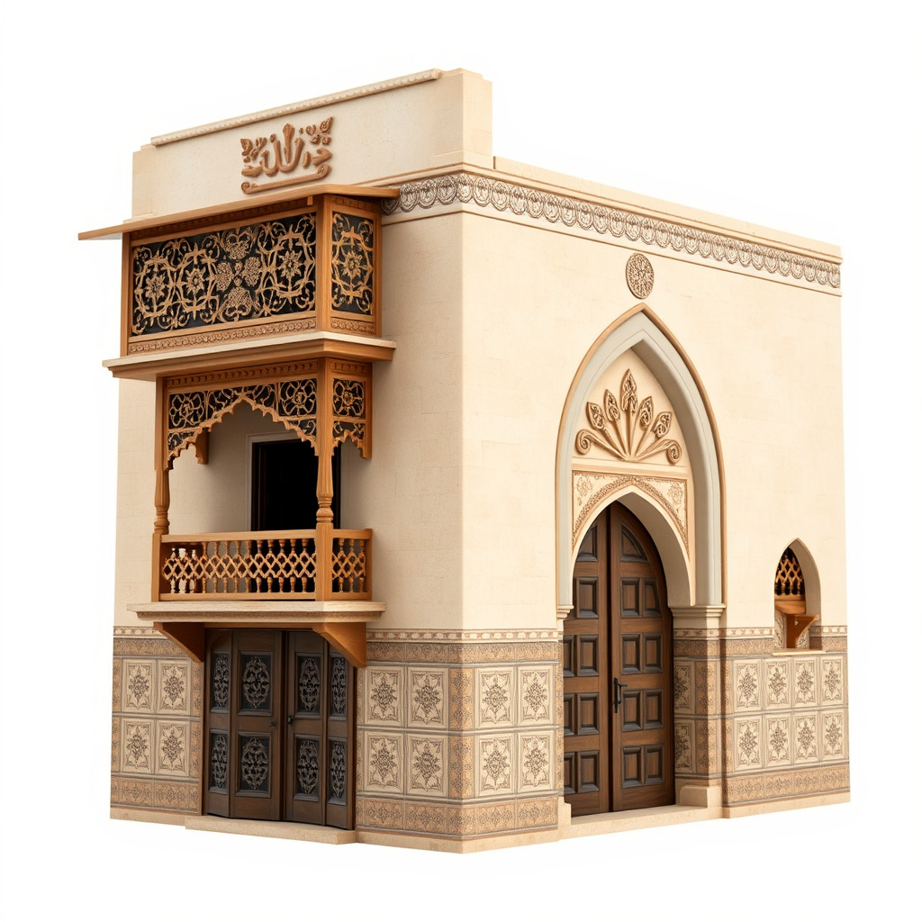 Ornate Arabic Architecture Model Pack Low-poly 3D model_4