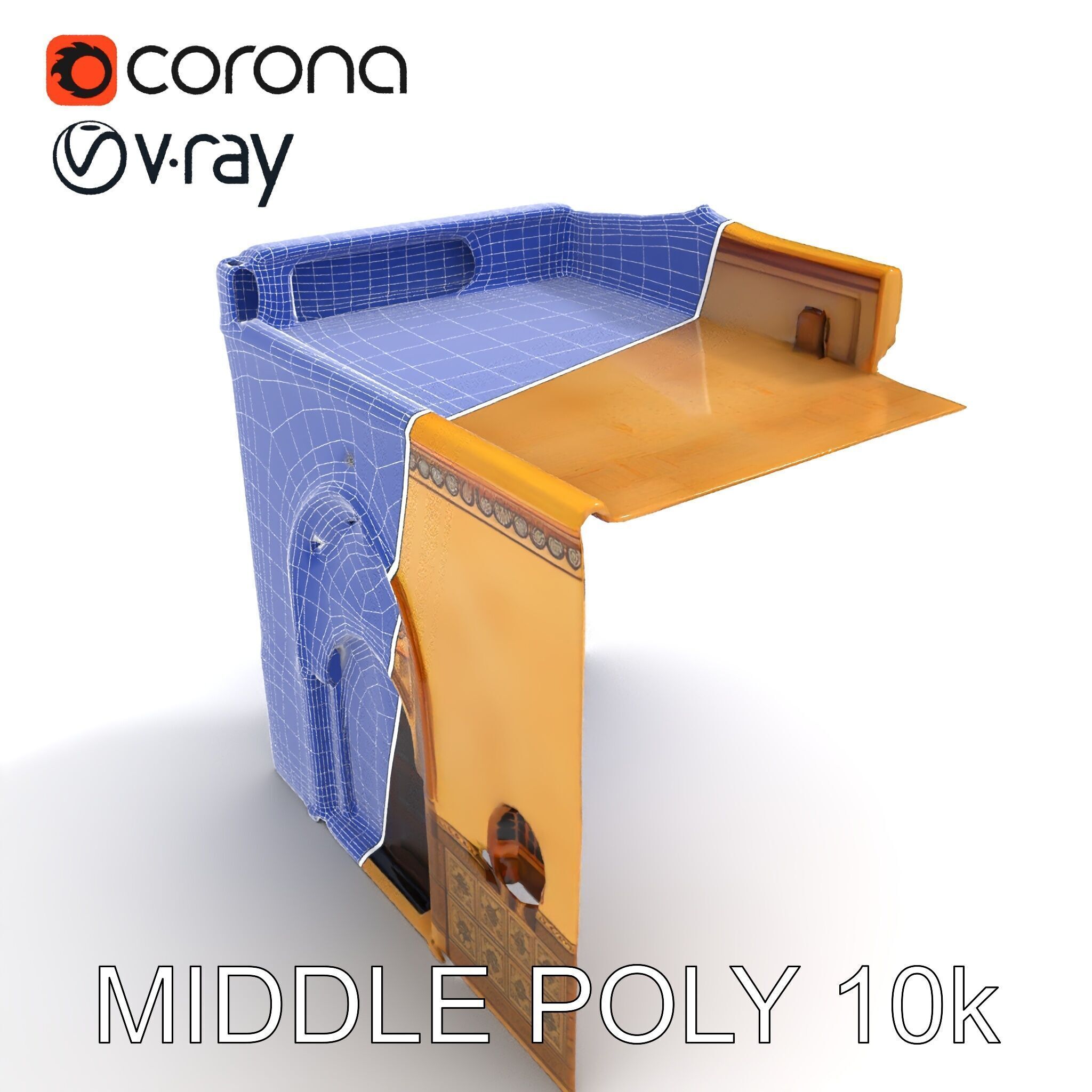 Ornate Arabic Architecture Model Pack Low-poly 3D model_24