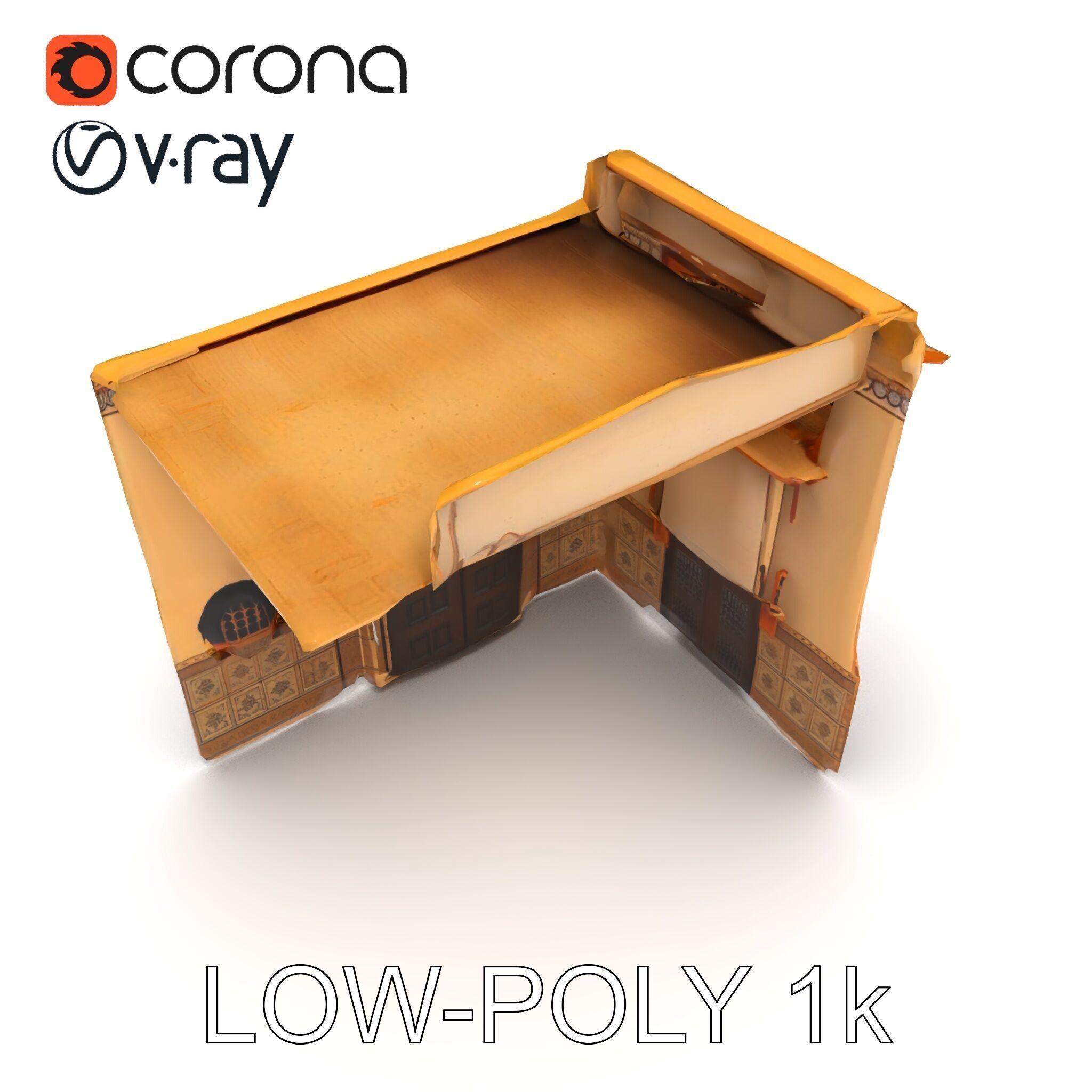 Ornate Arabic Architecture Model Pack Low-poly 3D model_20