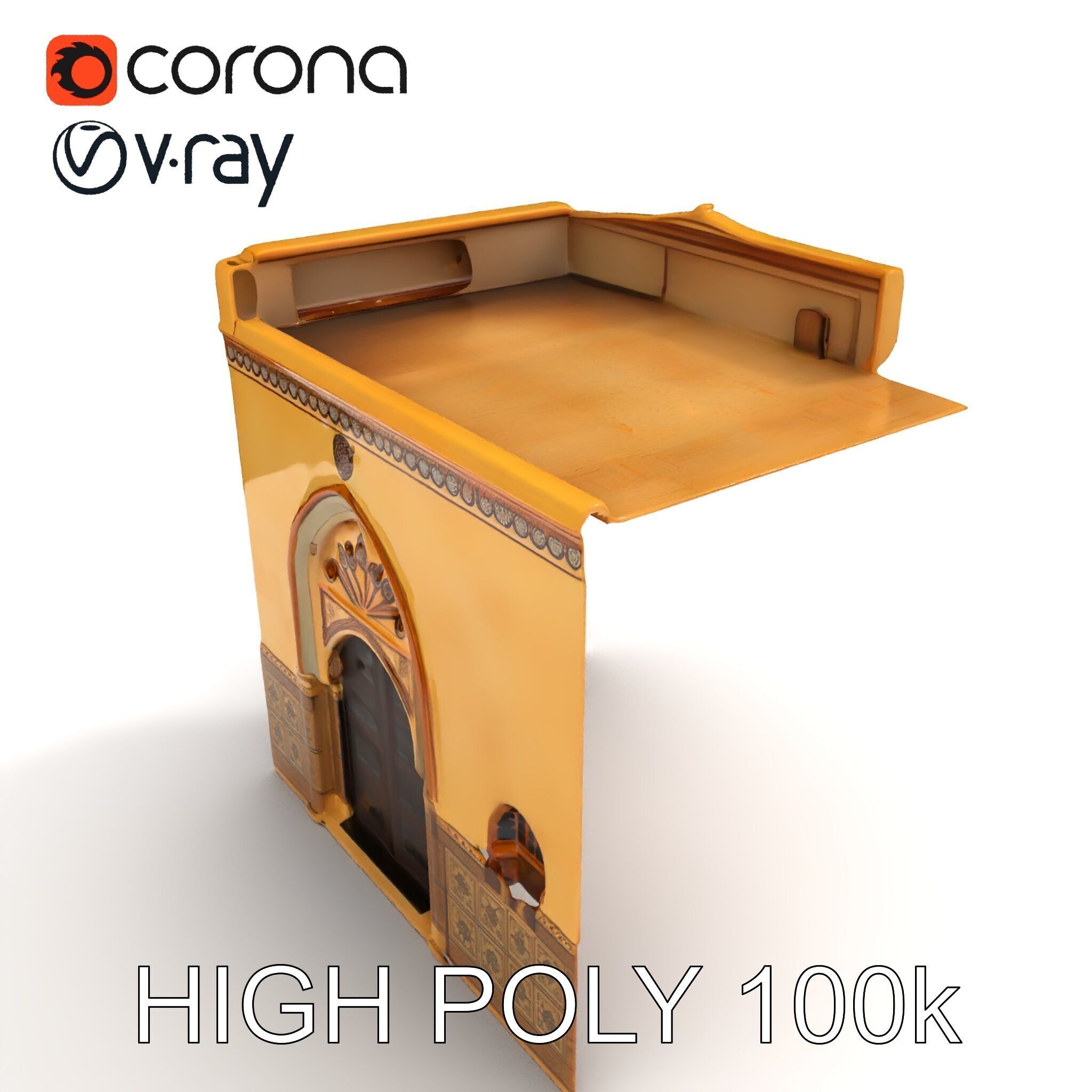 Ornate Arabic Architecture Model Pack Low-poly 3D model_35