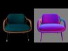 Mid-Century Modern Armchair 3D Model 3D model_1