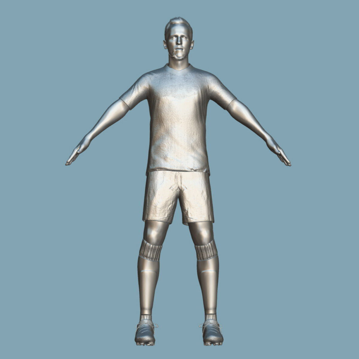 T-Pose Rigged Harry Kane Bayern Munich 24-25 3D model_4