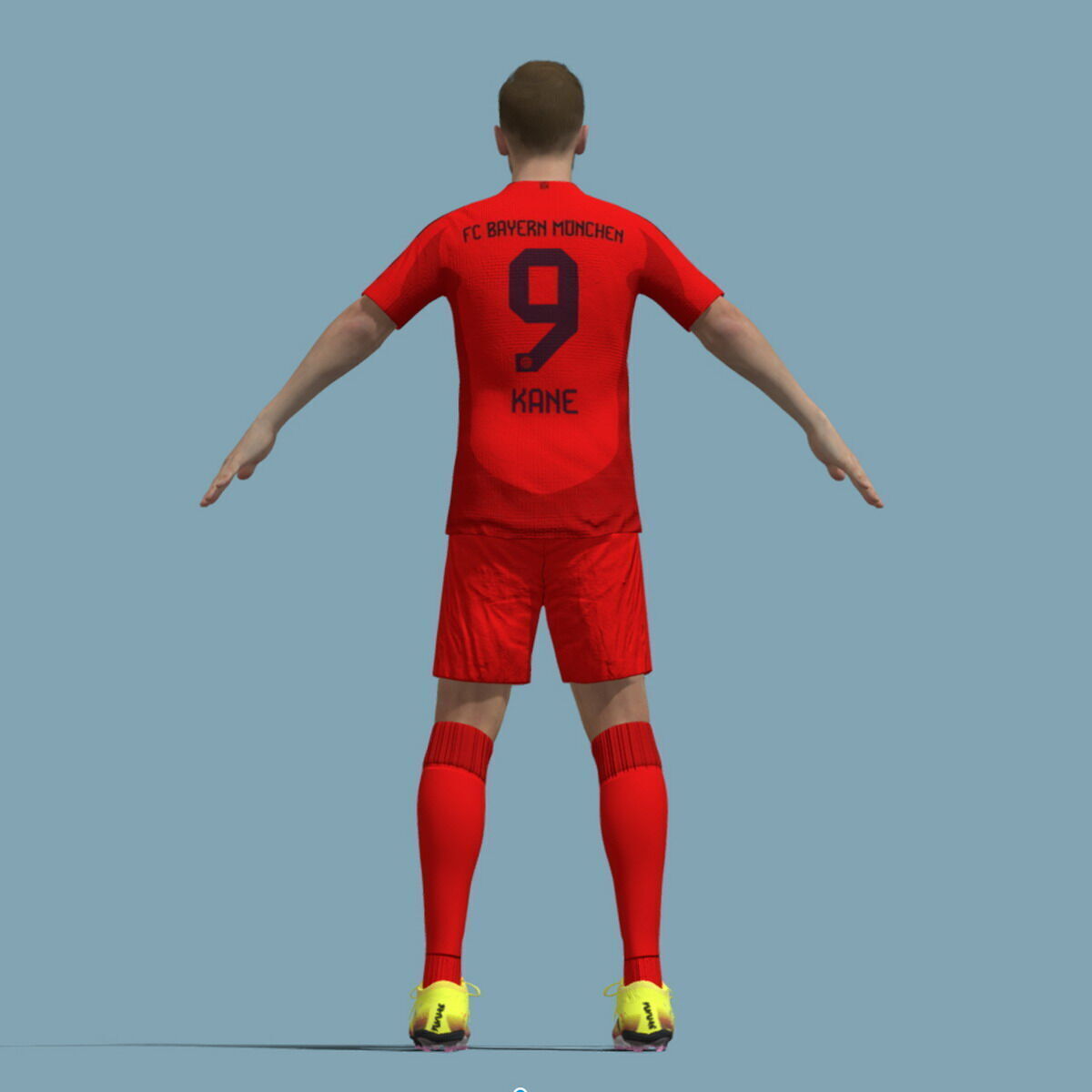 T-Pose Rigged Harry Kane Bayern Munich 24-25 3D model_3