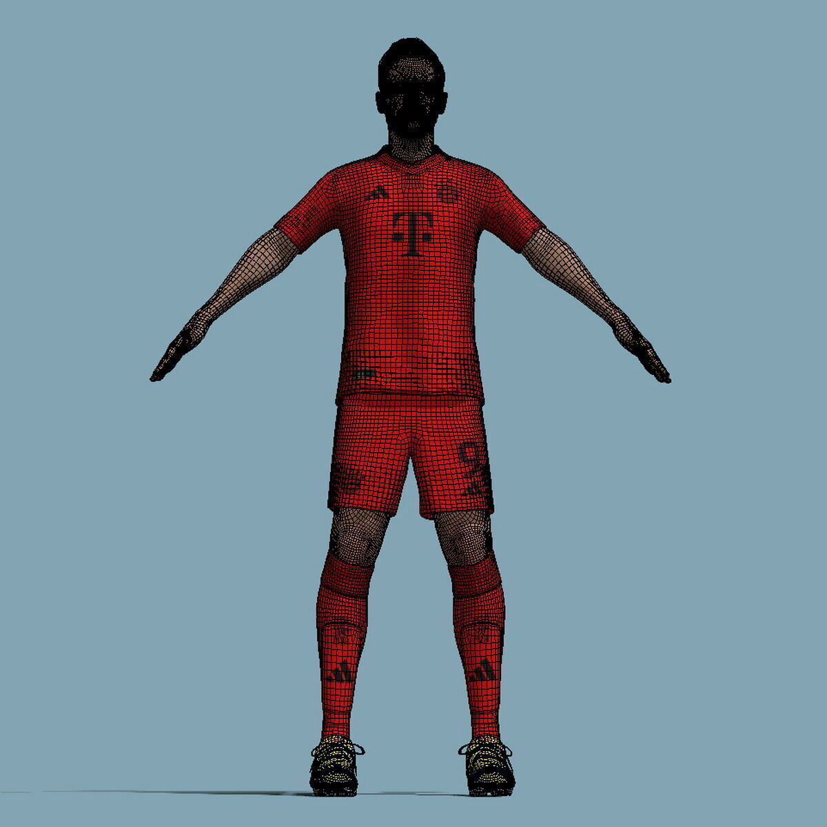 T-Pose Rigged Harry Kane Bayern Munich 24-25 3D model_6