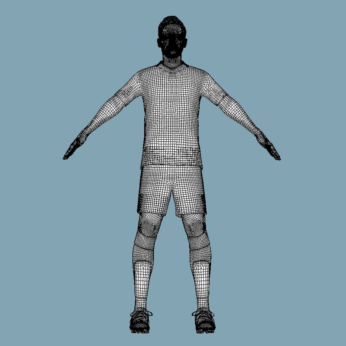 T-Pose Rigged Harry Kane Bayern Munich 24-25 3D model_7