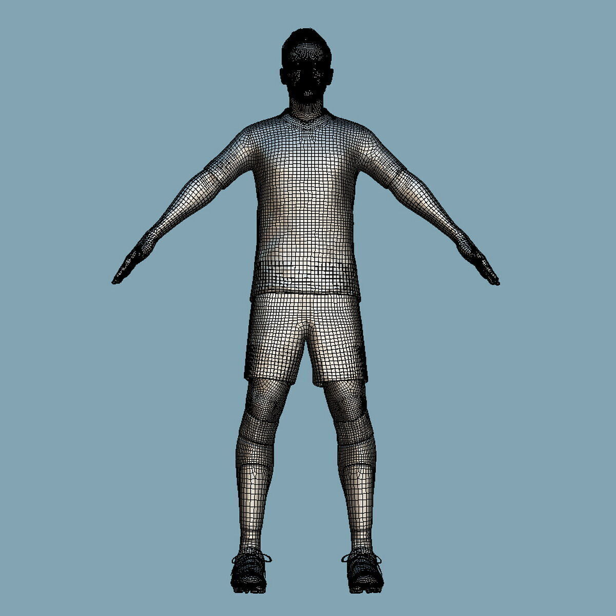 T-Pose Rigged Harry Kane Bayern Munich 24-25 3D model_5