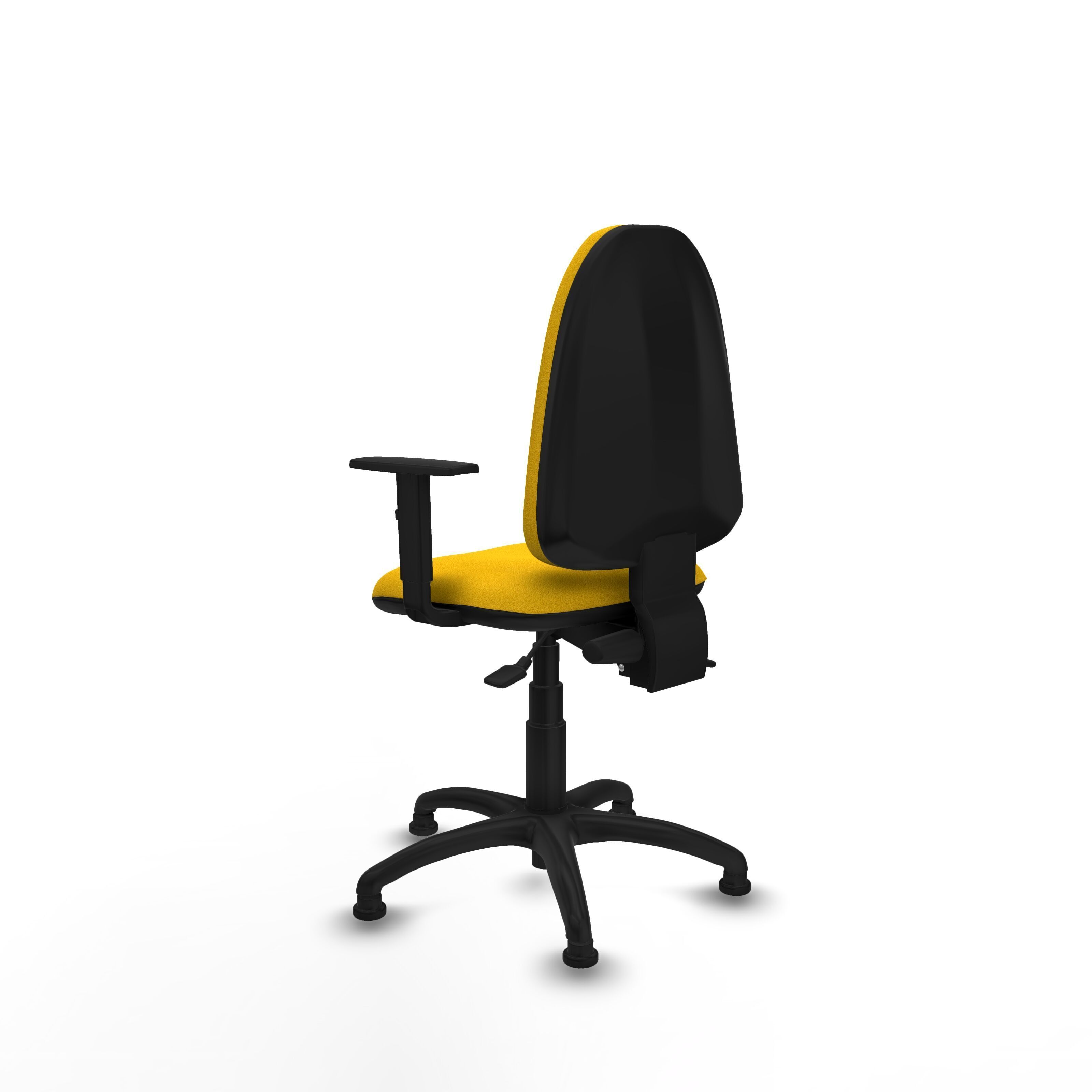 Modern Office Chair Low-poly 3D model_4