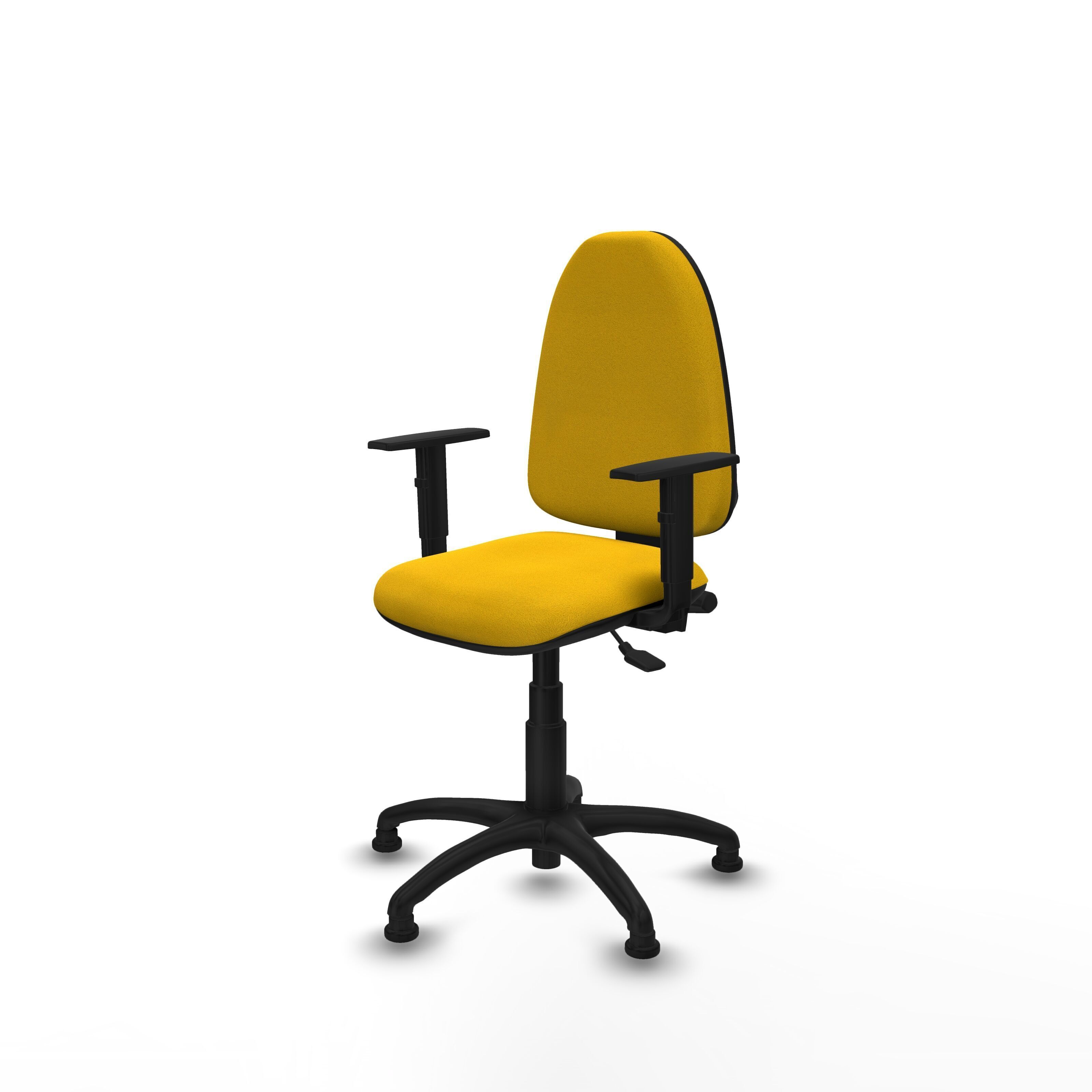 Modern Office Chair Low-poly 3D model_2