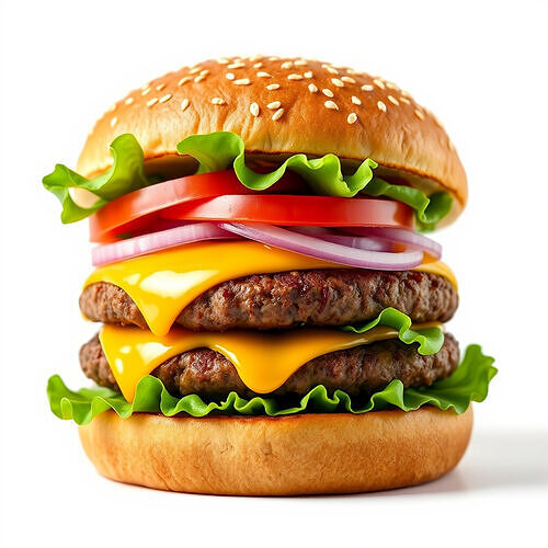 Cheeseburger DoubleStack Model Pack Low-poly 3D model 4