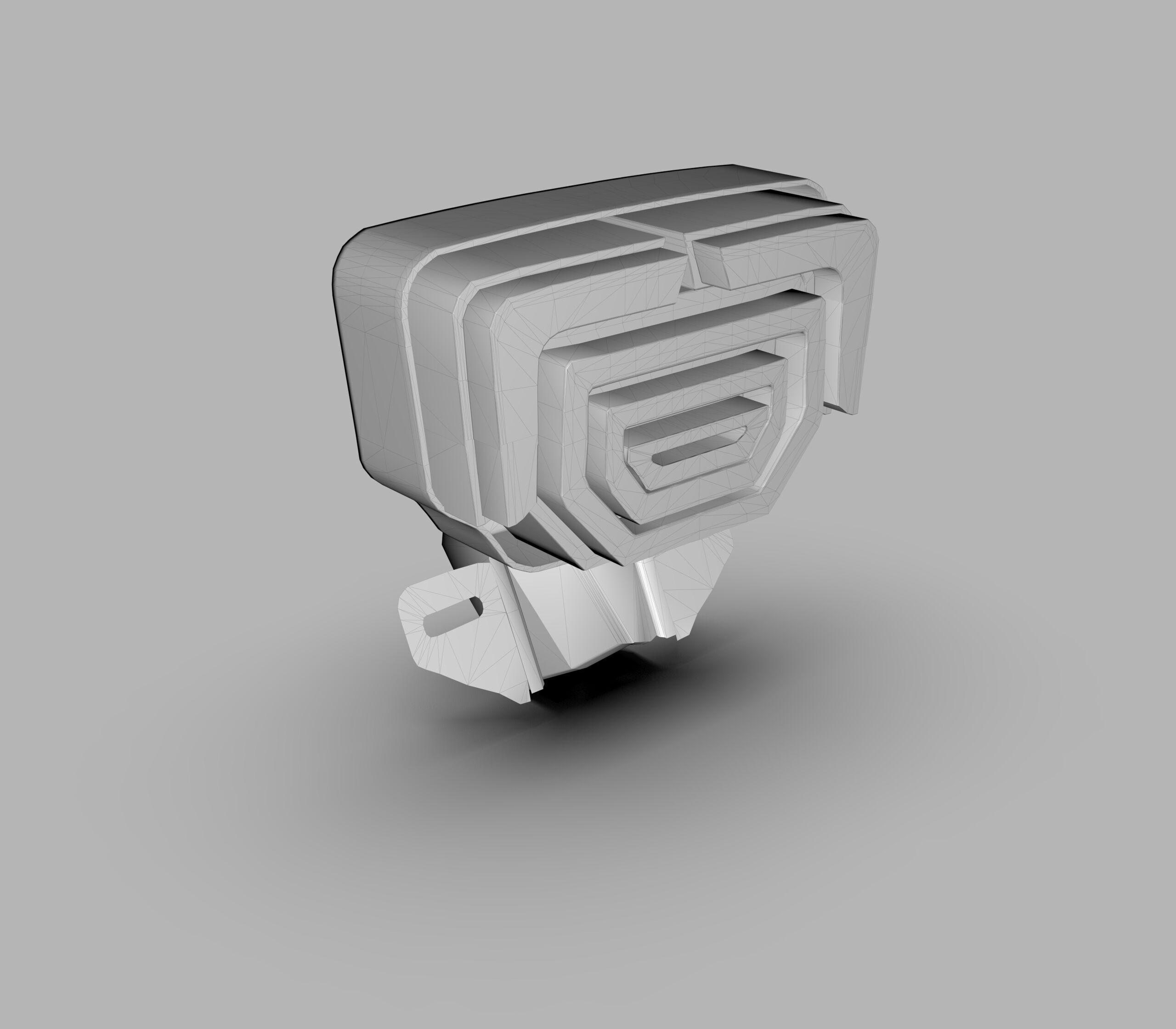 Generic Motorcycle LED Taillights Low-poly 3D model_9