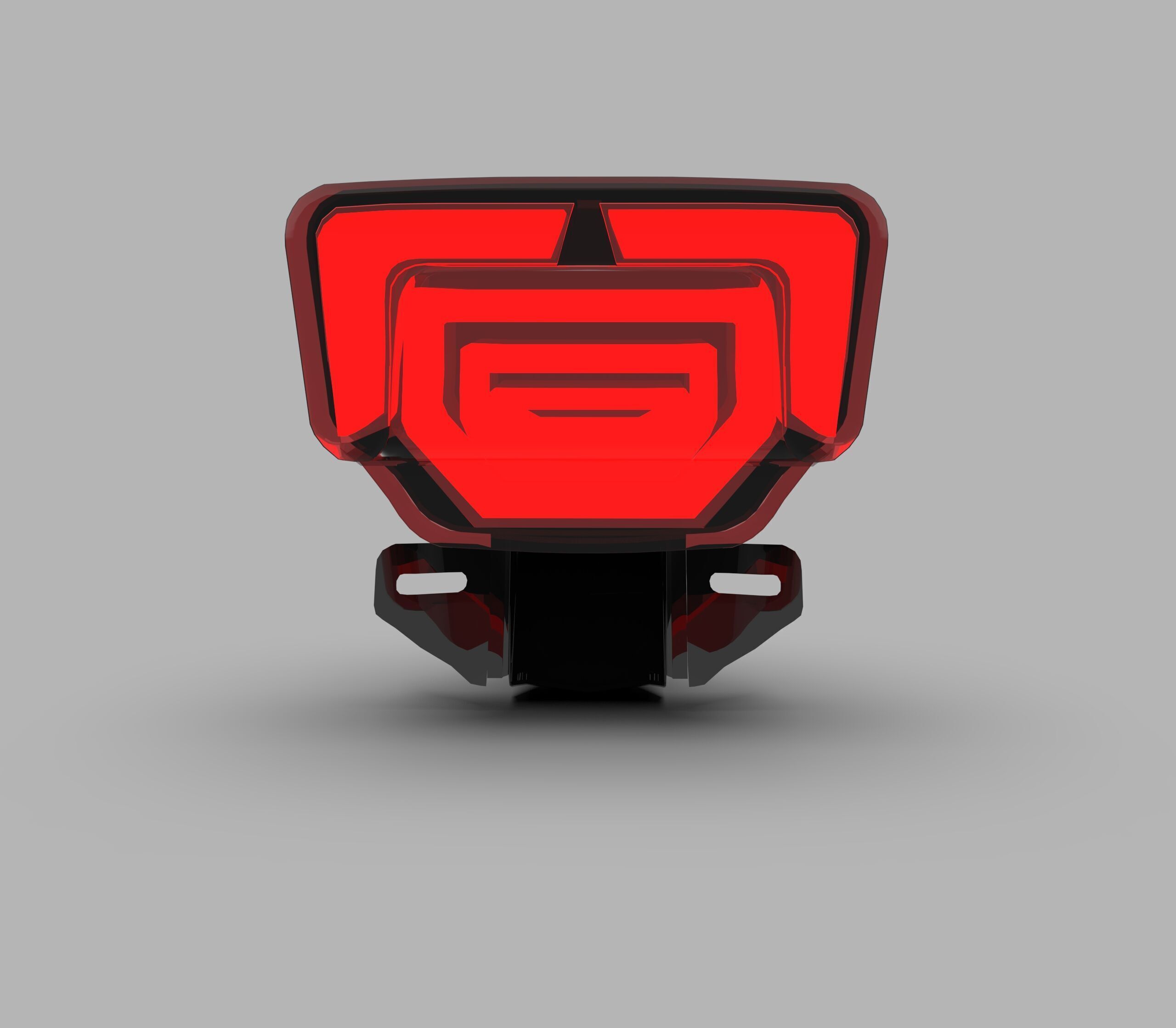 Generic Motorcycle LED Taillights Low-poly 3D model_5