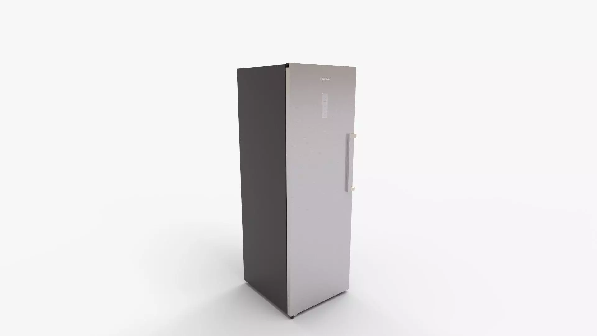 Hisense Upright Freezer Stainless Steel 3D model