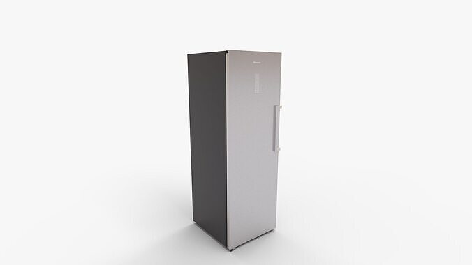 Hisense Upright Freezer Stainless Steel 3D model