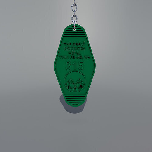 Twin peaks - Great Northern hotel keychain 3D print model