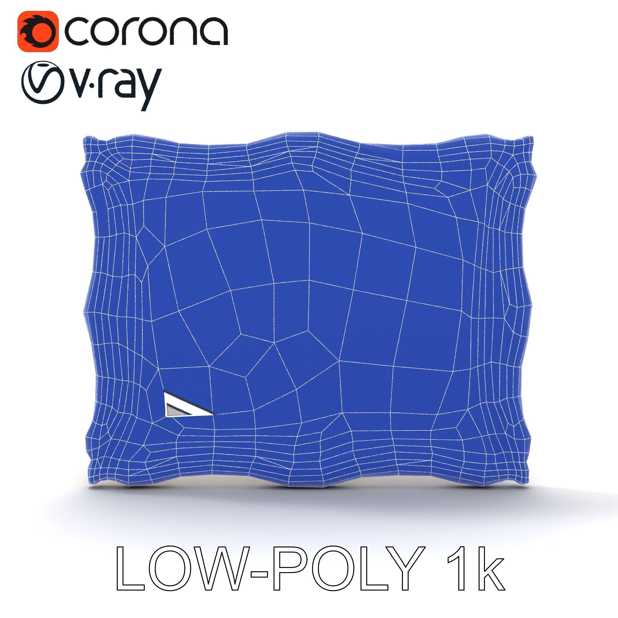 Vintage Ornate Frame with Floral Art Model Pack Low-poly 3D model_32