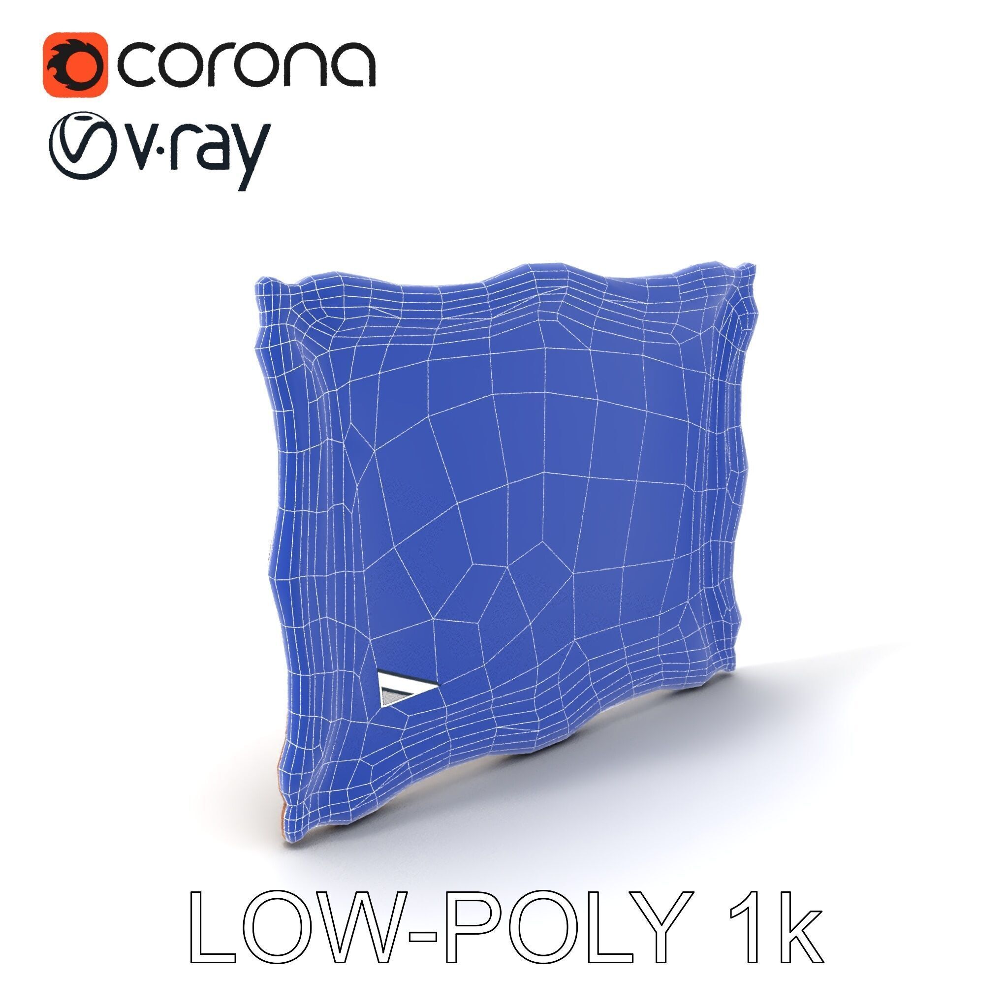 Vintage Ornate Frame with Floral Art Model Pack Low-poly 3D model_19