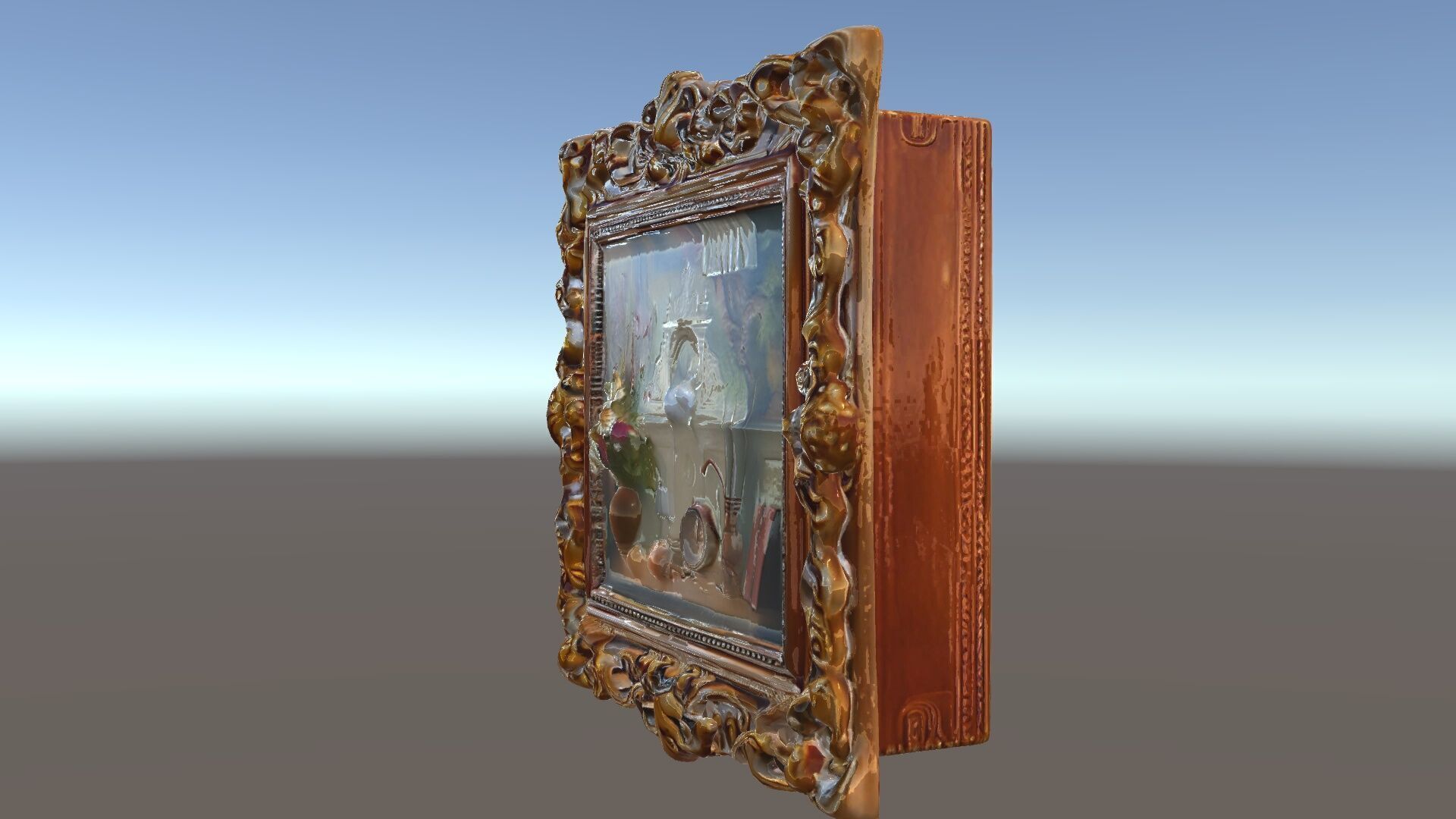 Baroque Ornate Picture Frame Model Pack Low-poly 3D model_14