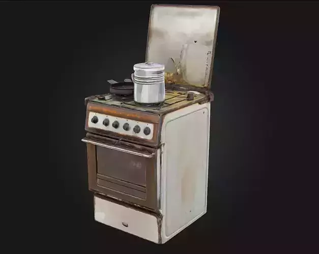 Rustic Stove Setup Cozy Warmth of Countryside Cooking