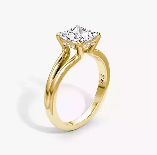  Split Band Engagement Ring