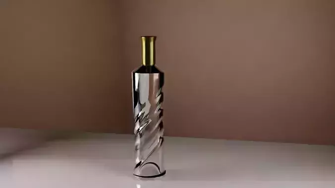 Elegant Spiral Glass Perfume  Glass bottle 