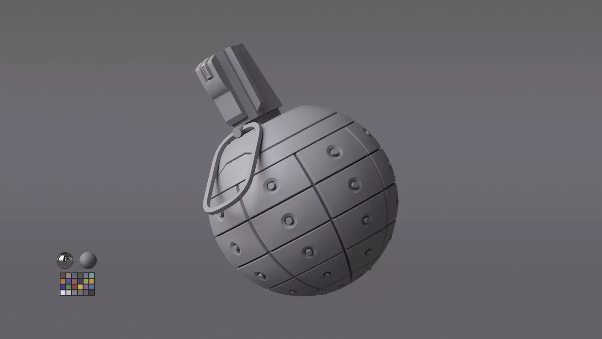 Scifi Grenade Free 3D model_0