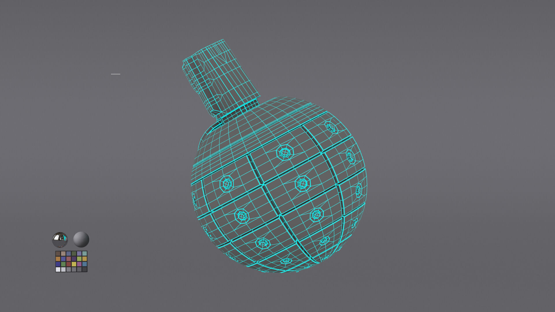 Scifi Grenade Free 3D model_23