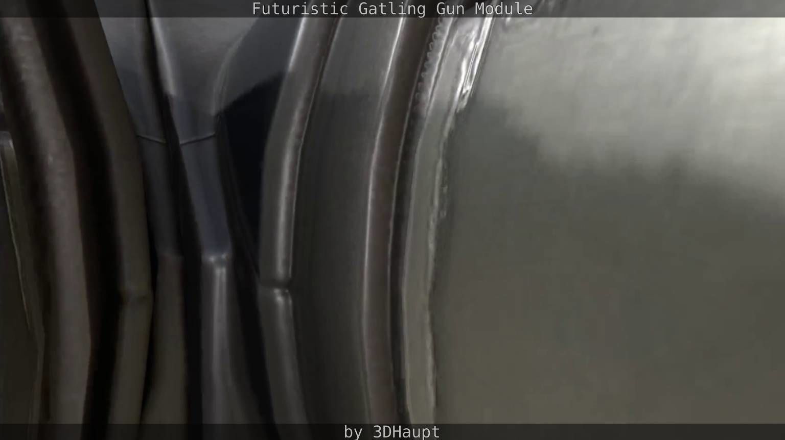 Gatling Gun Module Low-poly 3D model_76