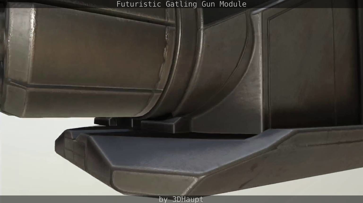 Gatling Gun Module Low-poly 3D model_78