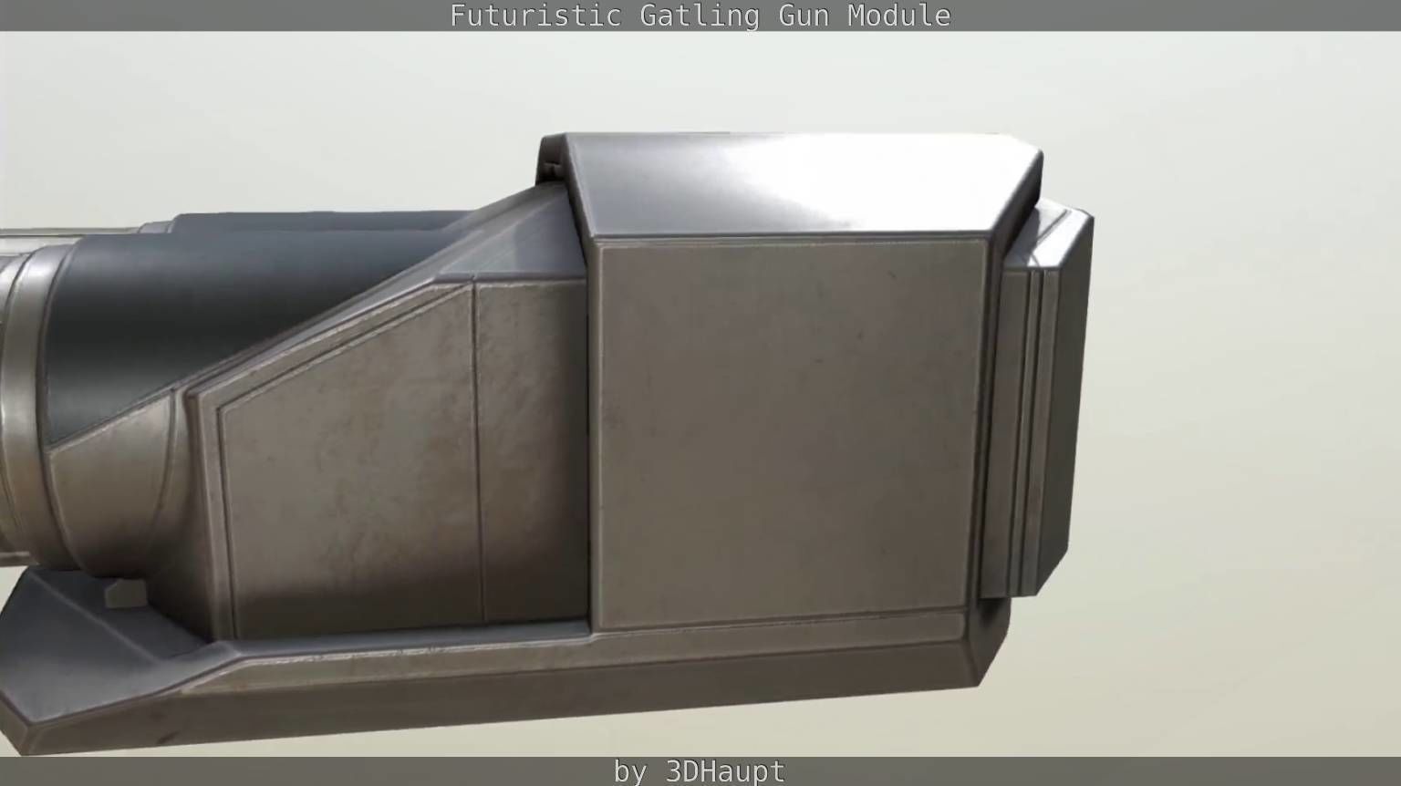 Gatling Gun Module Low-poly 3D model_79