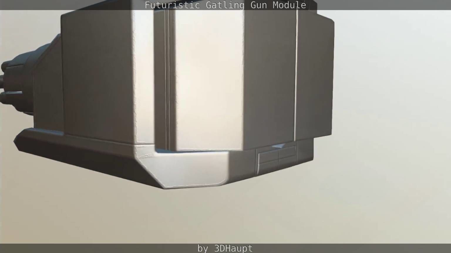 Gatling Gun Module Low-poly 3D model_61