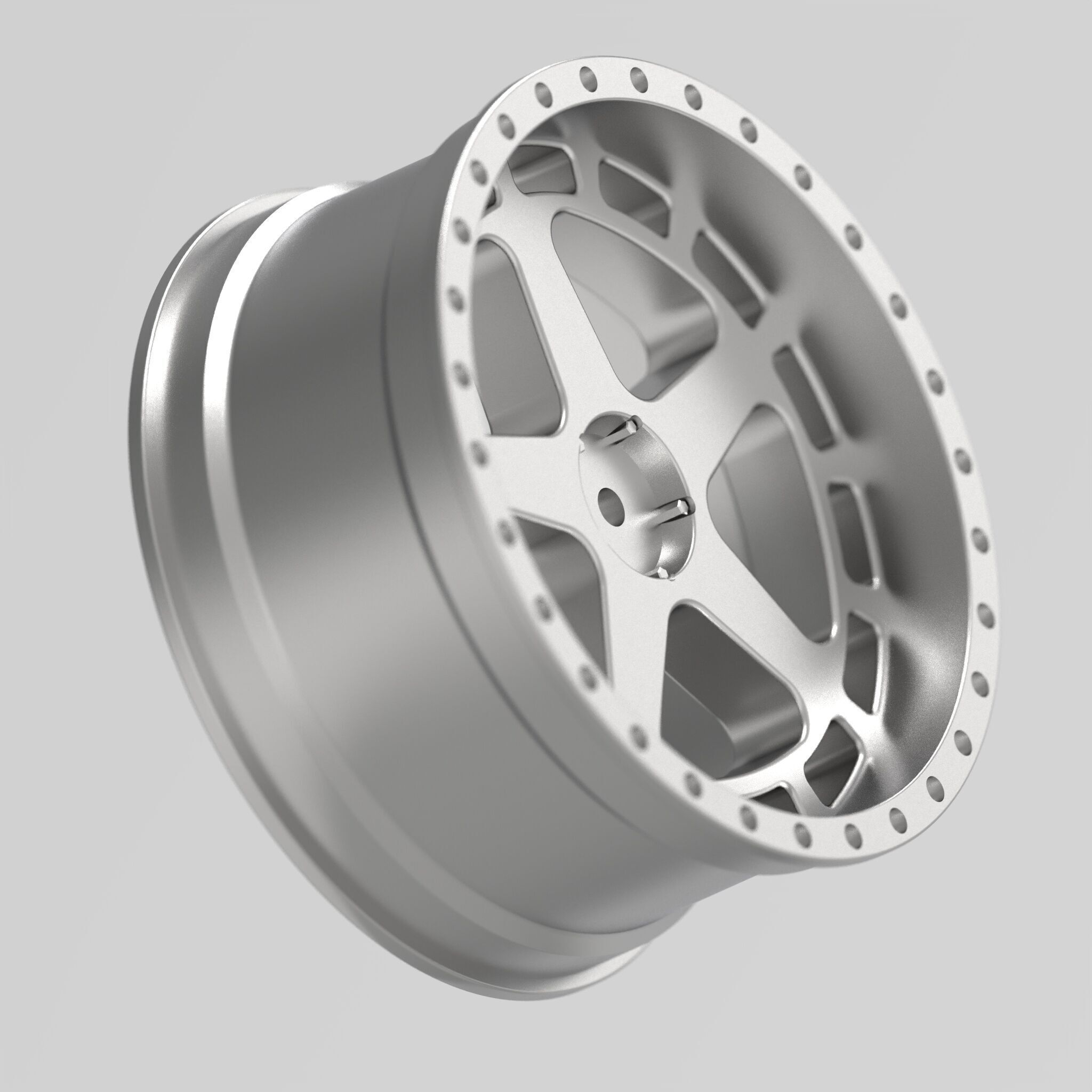 5 Spoke RC Drift Wheel 3D print model_10