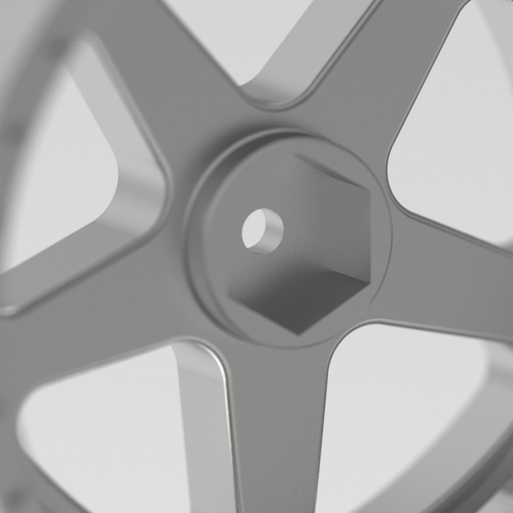 5 Spoke RC Drift Wheel 3D print model_3