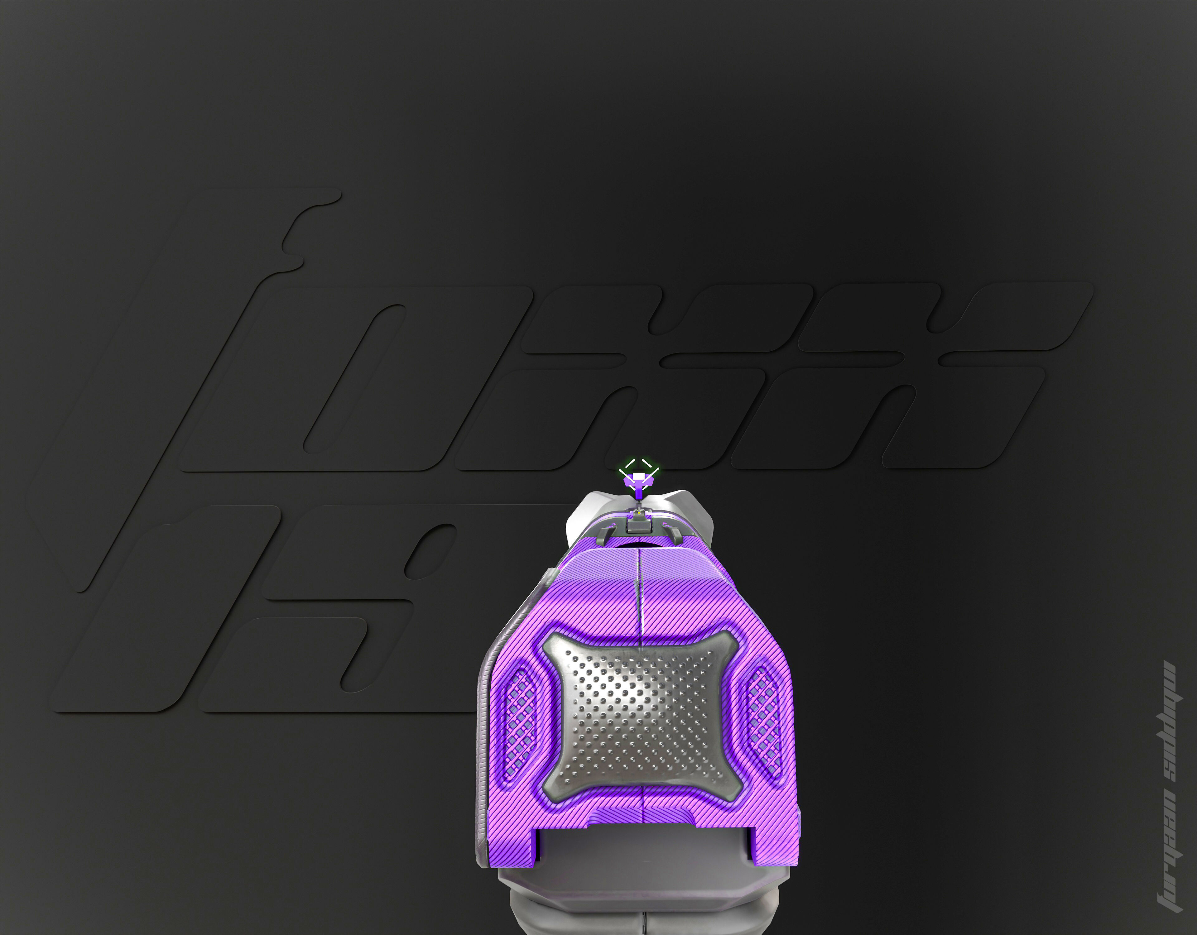 Foxx-19 Sci-fi Concept Pistol PBR Low-poly 3D model_7