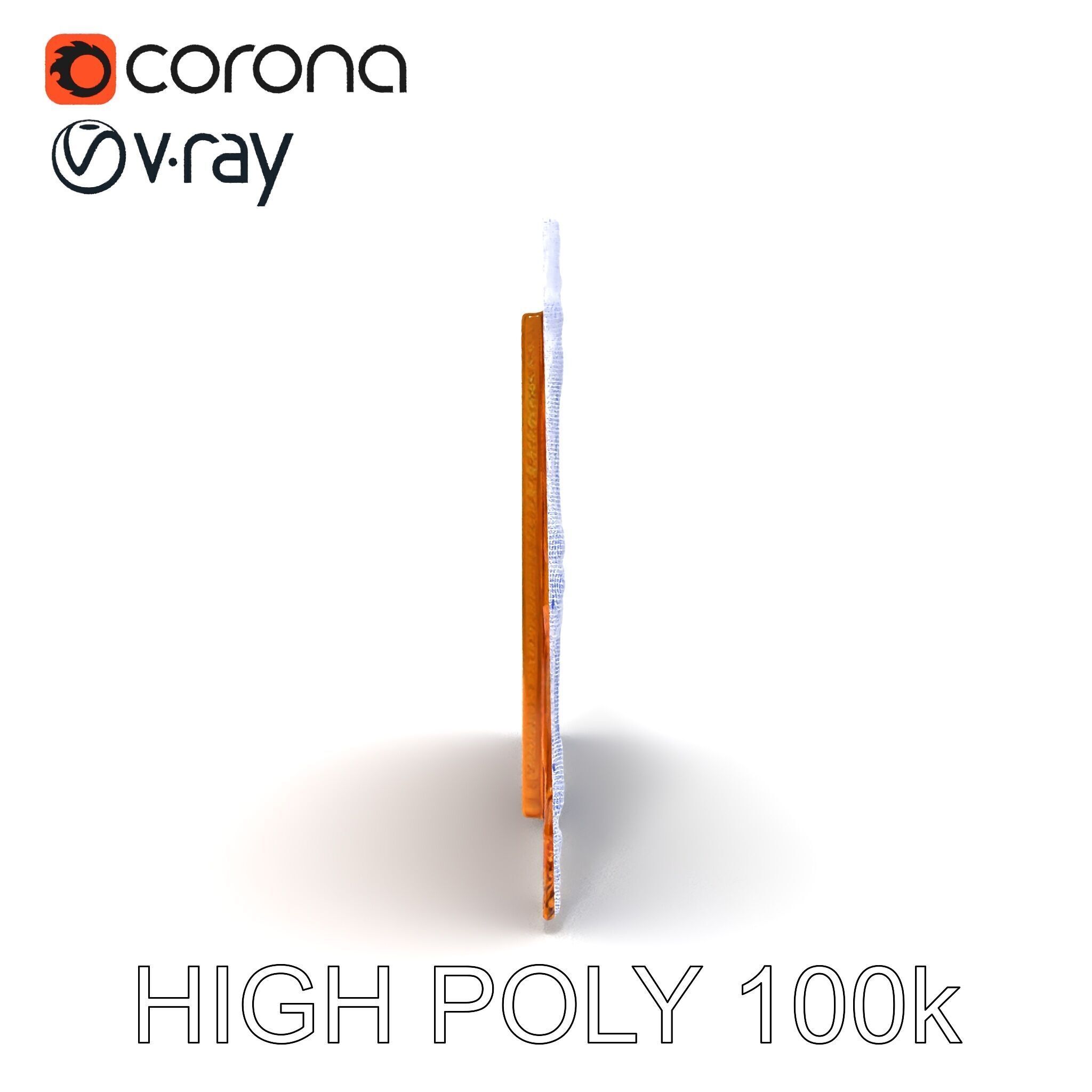 Ornate Gold Frame Model Pack for Detailed Visuals Low-poly 3D model_25