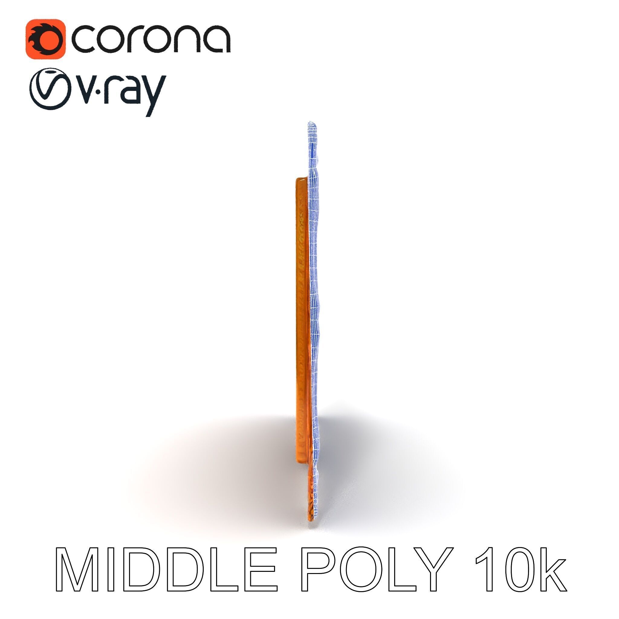 Ornate Gold Frame Model Pack for Detailed Visuals Low-poly 3D model_29