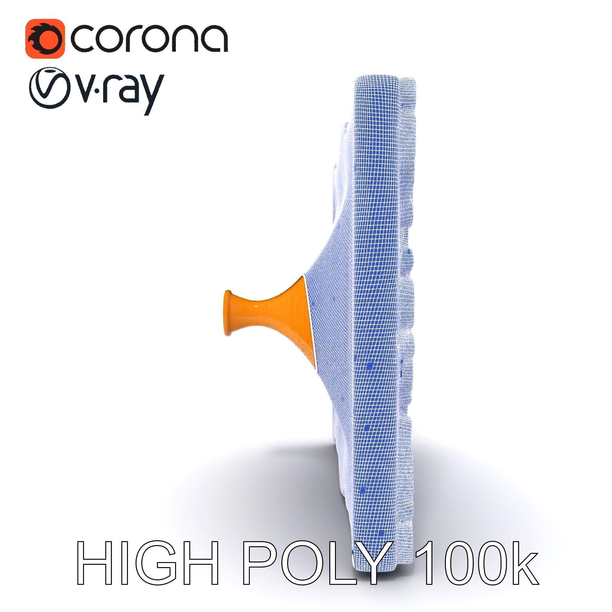 Ornate Gold Frame with Landscape Painting Model Pack Low-poly 3D model_29