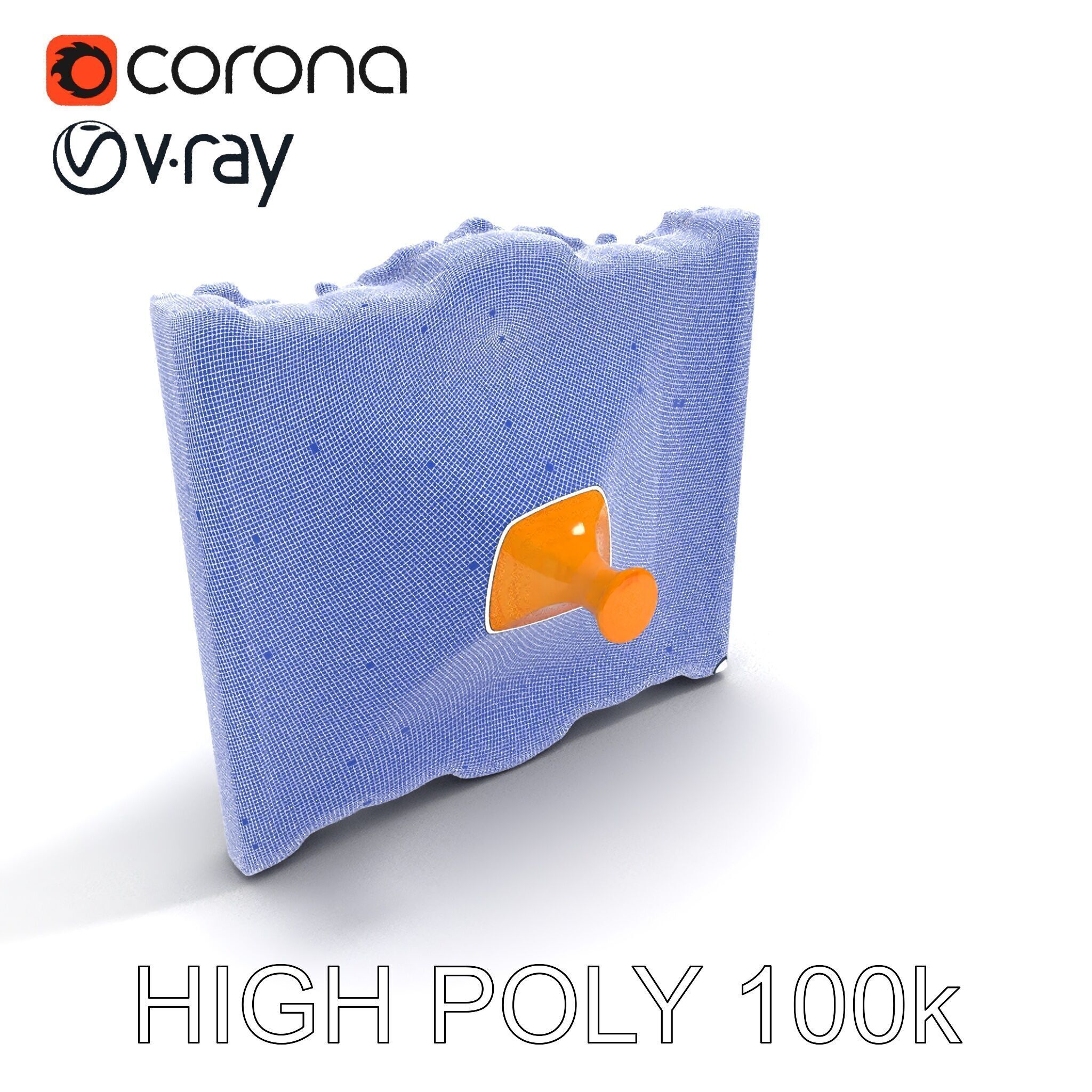 Ornate Gold Frame with Landscape Painting Model Pack Low-poly 3D model_18