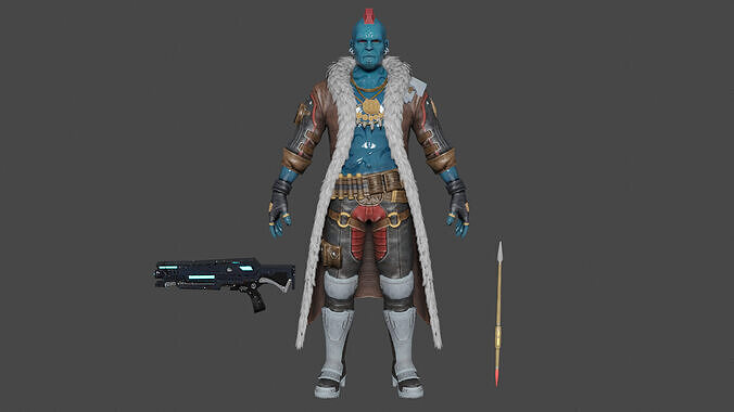  Yondu Udonta Low-poly 3D model