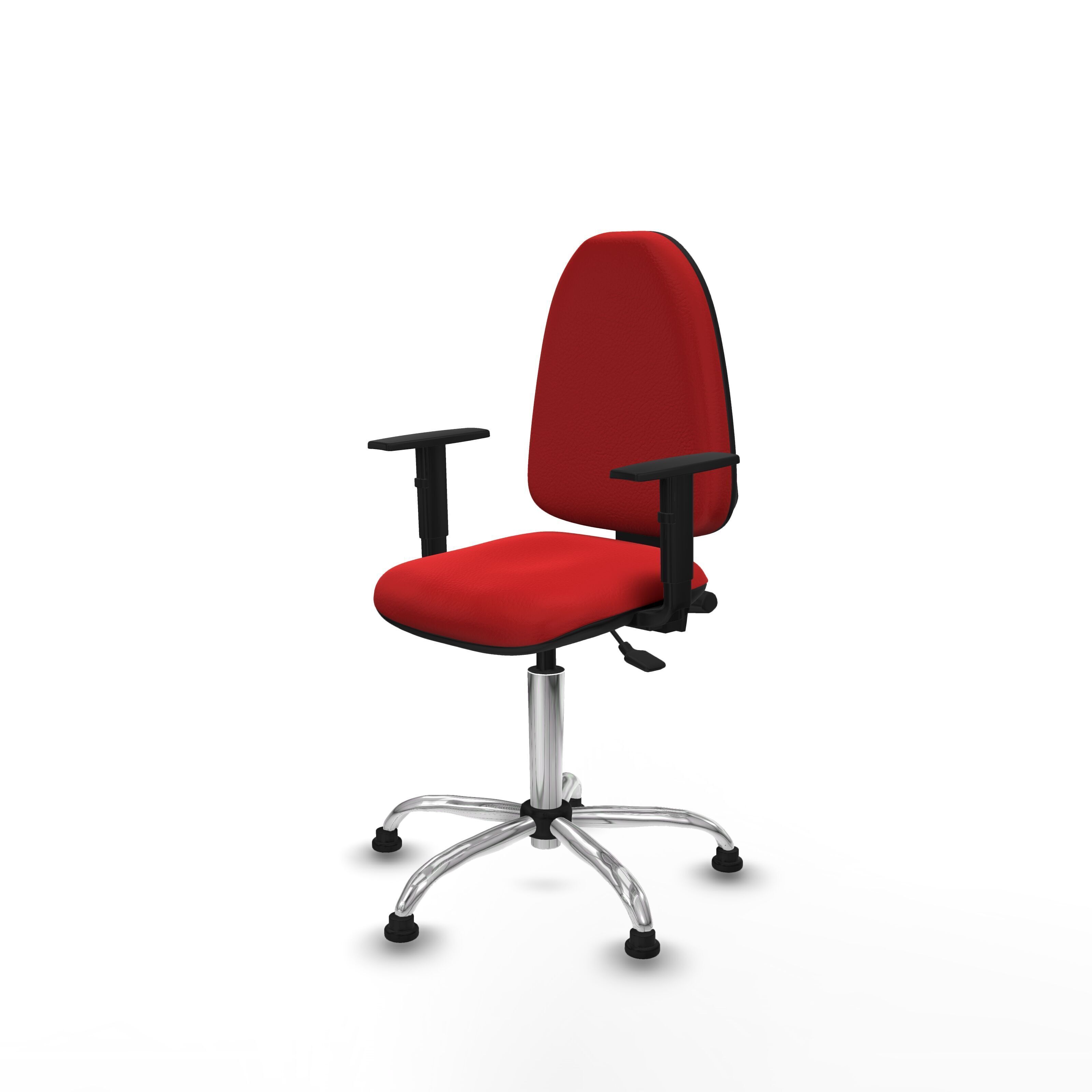 Modern Office Chair Low-poly 3D model_2