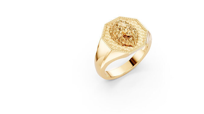Lion Ring  3D print model