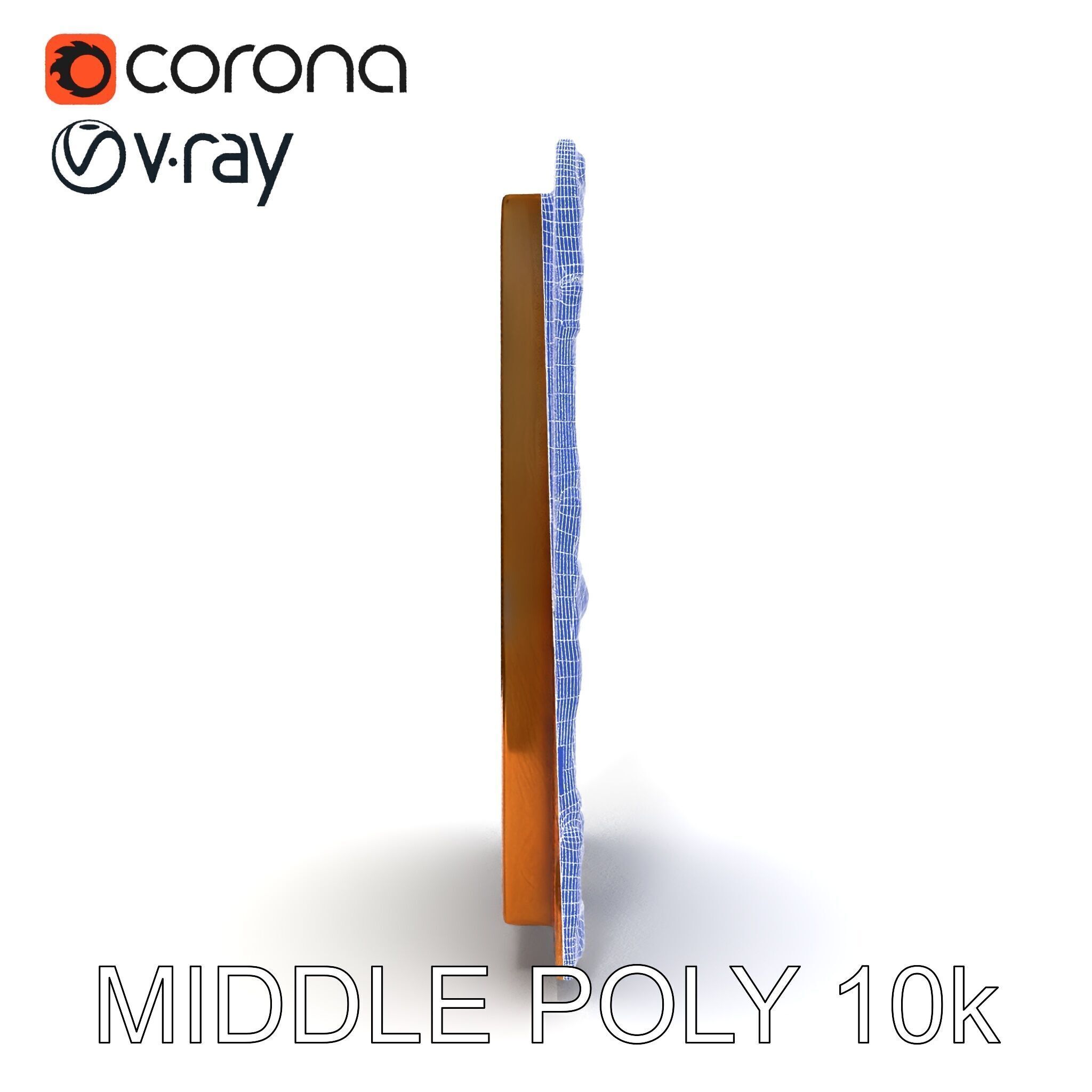 Ornate Classical Picture Frame Model Pack Low-poly 3D model_6